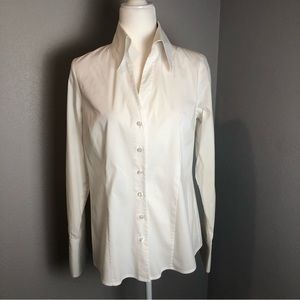 INC Vintage classic white button down shirt Size 10
